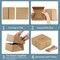 Premium Gift Boxes 10 Pack 8 x 8 x 4 Brown Paper Gift Boxes with 20 Meters Hemp Rope for Gifts, Bridesmaid Proposal Boxes, Easy Assemble Boxes